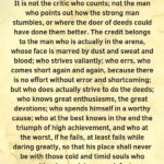 The Man in the Arena Meaning Theodore Roosevelt #maninthearena