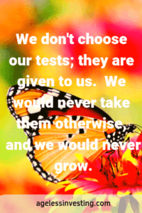 A Beautiful Monarch Butterfly We don't choose our tests; they are given to us. We would never take them otherwise, and we would never grow.-min