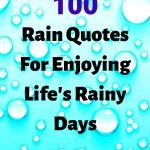 Rain Quotes For Enjoying Life's Rainy Days