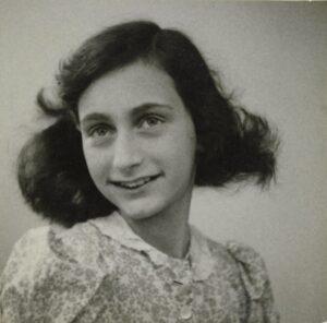 An image of Anne Frank's 1942 passport phote