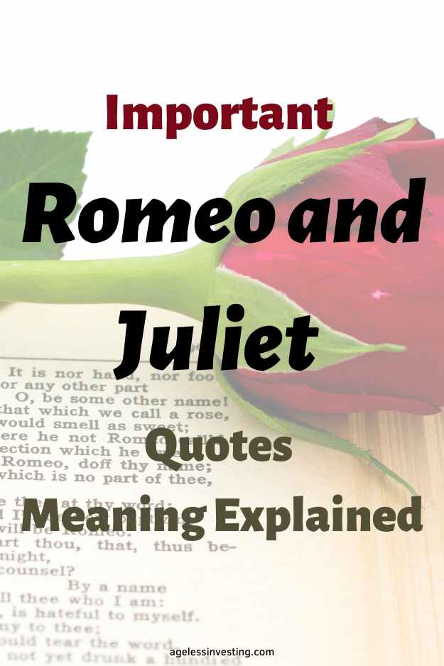 William Shakespeare Quotes On Love From Romeo And Juliet