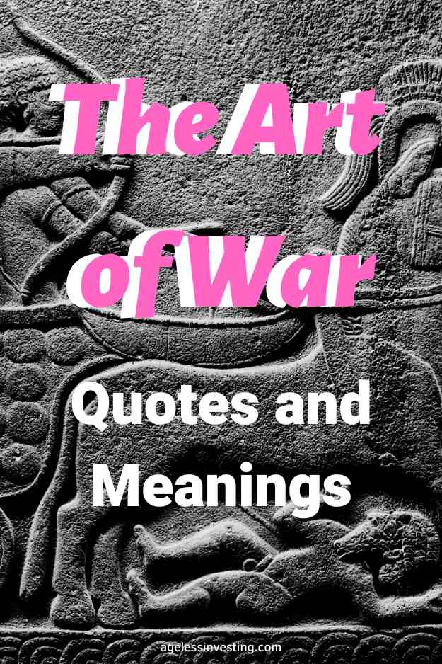 An image of Ancient bas relief on stone of Neo-Hittites (1200 B.C.)Museum of Anatolian Civilizations, Ankara: With the text overlay: "The Art of War Quotes and Meanings"