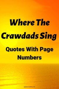 The sun and an orange sky over water, with the text overlay: "Where The Crawdads Sing Quotes With Page Numbers"