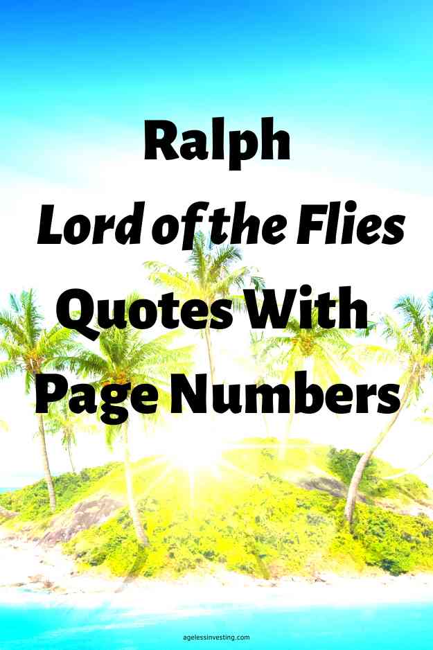 A picture of a small"Ralph Lord of the Flies Quotes With Page Numbers"