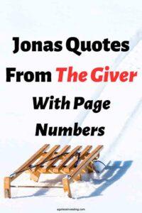 A picture of a wooden sled at the bottom of a snow covered hill, with the text overlay: "Jonas Quotes From The Giver With Page Numbers"