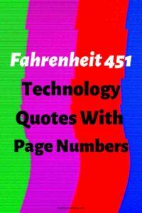 A picture of a distorted picture on a TV screen, with the text overlay: "Fahrenheit 451 Technology Quotes With Page Numbers"