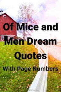 A picture of a farm at sunrise, with the text overlay: "Of Mice and Men Dream Quotes With Page Numbers"